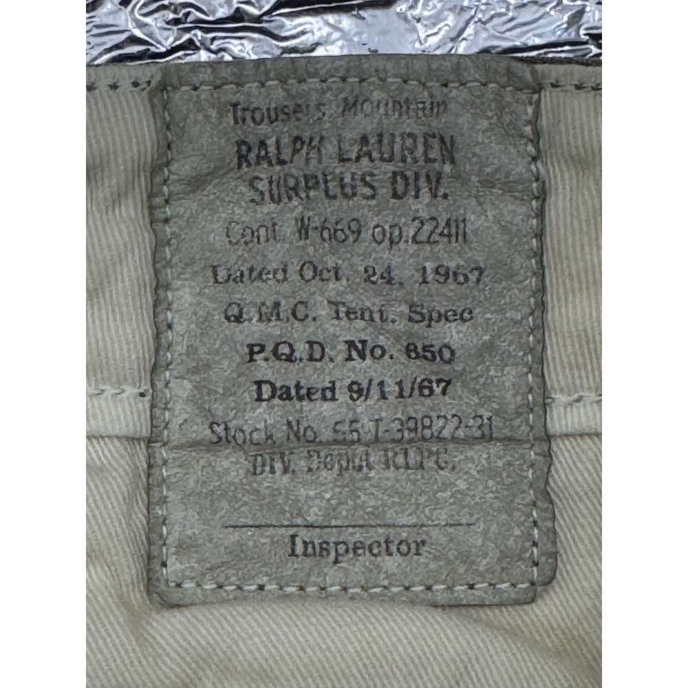 Polo Ralph Lauren Surplus Div Cargo Shorts Mens 34 Olive Green Utility Chino - Picture 3 of 10